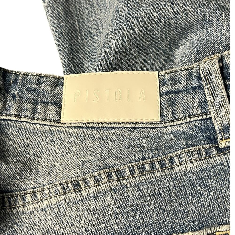 PISTOLA Revolve Lennon in Distressed High Rise Crop Bootcut Sz 29 Stretch Jeans - Picture 5 of 6